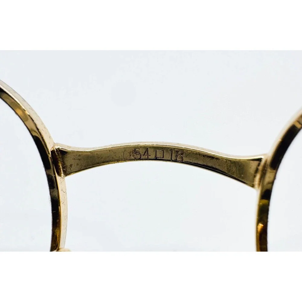 Luxottica Eyeglasses Womens Gold 2184 G672 Italy 54-18-130